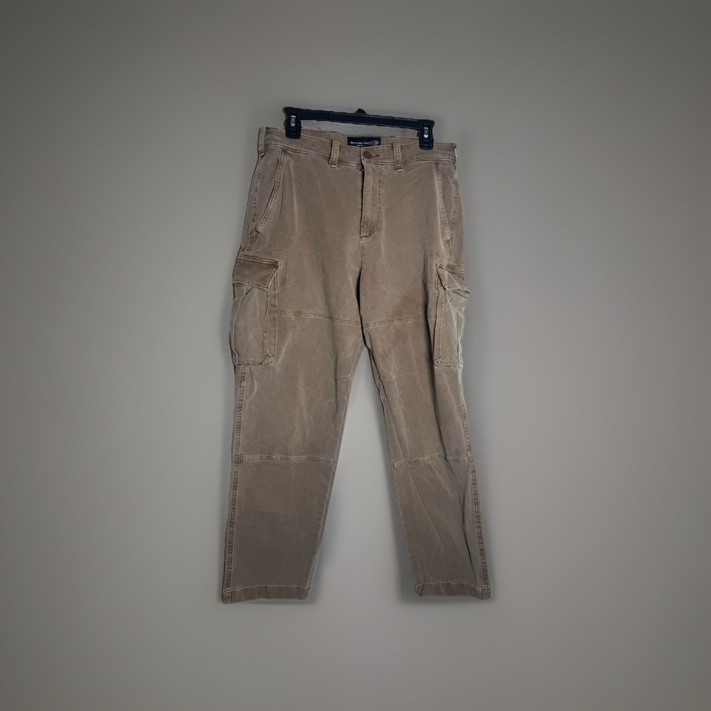 Abercrombie Fitch Mens Stretch Cargo Pants Grunge Streetwear‎ Size 32W 32L